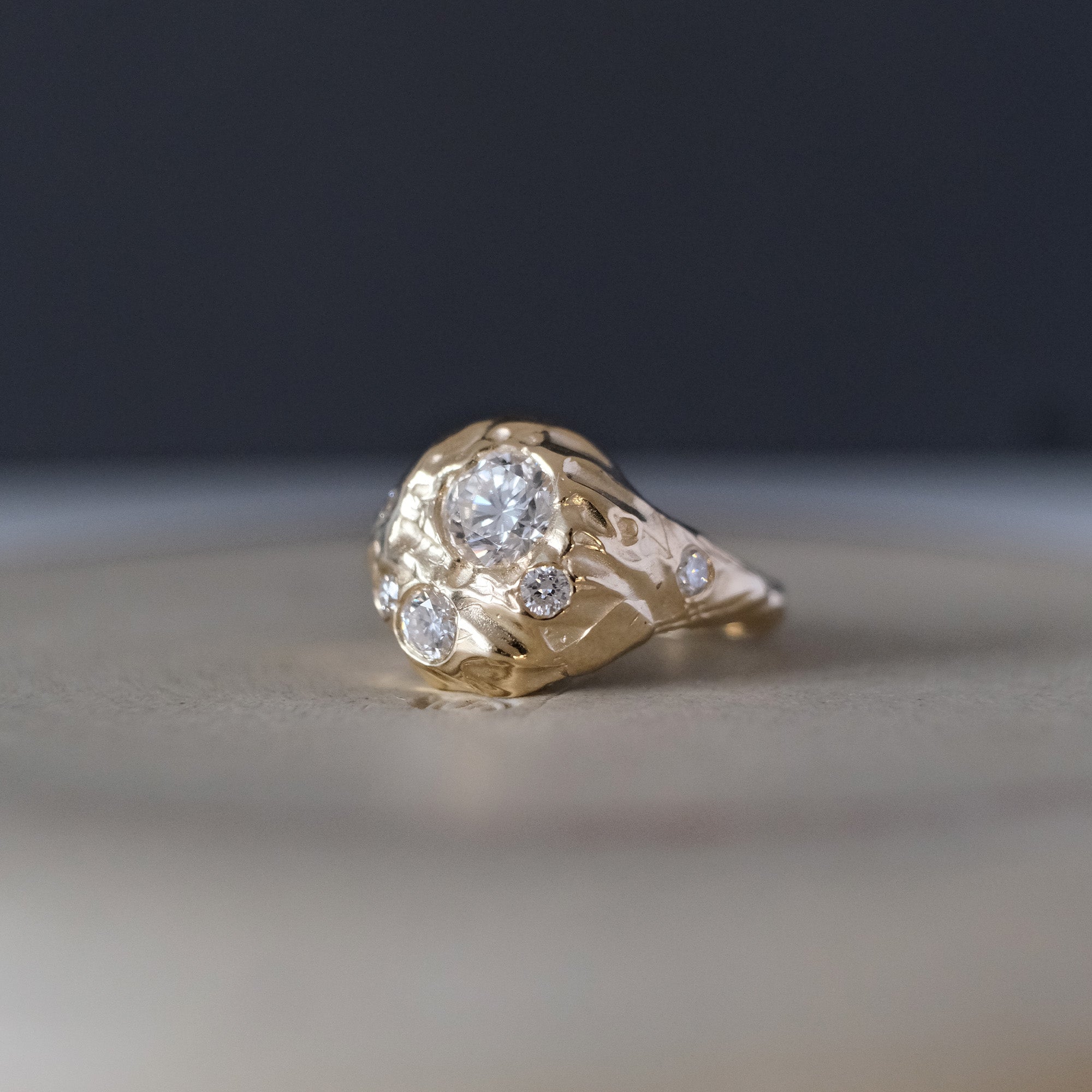 Strata Diamond Signet